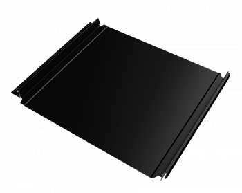 кликфальц double pro velur x 0,5 мм полиэстер матовый текстурированный (ре), ral 9005 черный