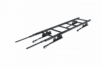 лестница кровельная roofsystems prestige 400 натур для натуральной черепицы, ral 9005 черный (1,2 м)