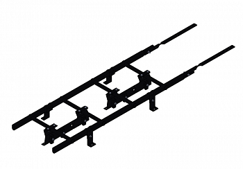 лестница кровельная roofsystems prestige 400 master фальц для фальцевой кровли, ral 9005 черный (1,8 м)