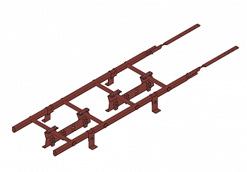 лестница кровельная roofsystems prestige 400 master фальц для фальцевой кровли, ral 3009 красная окись (1,8 м)