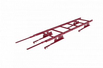 лестница кровельная roofsystems prestige 400 натур для натуральной черепицы, ral 3005 красное вино (1,8 м)