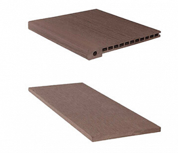 ступень дпк (пустотелая) cm stair венге, 345х25х3000 мм