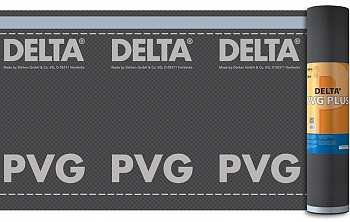 гидро-пароизоляционная пленка delta pvg plus 150 гр/м2 с клеевой полосой (75 м2)